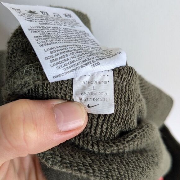 Nike Air Green Fleece Joggers Men's Size Large - Picture 9 of 10